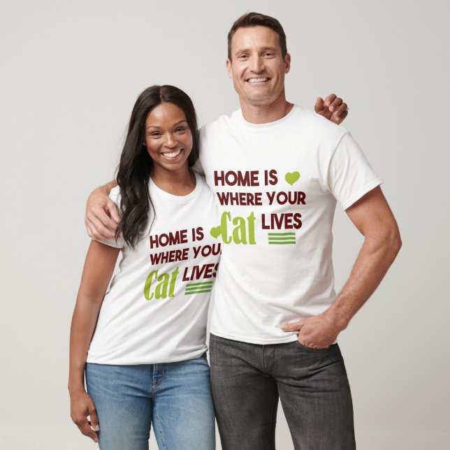 T-shirt La Maison Où Vit Votre Chat (Unisexe)