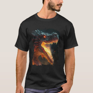 T-shirt La majesté fougueuse du dragon au pouvoir et aux f