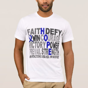 T-shirt La maladie de Huntington de collage de mot