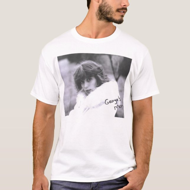 T-shirt La maman de George ! Sur une chemise ! (Devant)