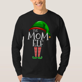 T-shirt La maman Elf Famille Correspondant Noël Cadeau mam