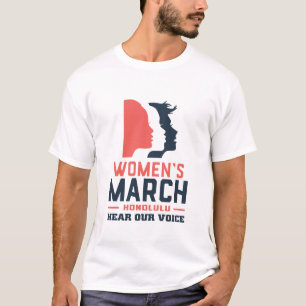 T-shirt La Marche des femmes Honolulu entendez notre voix
