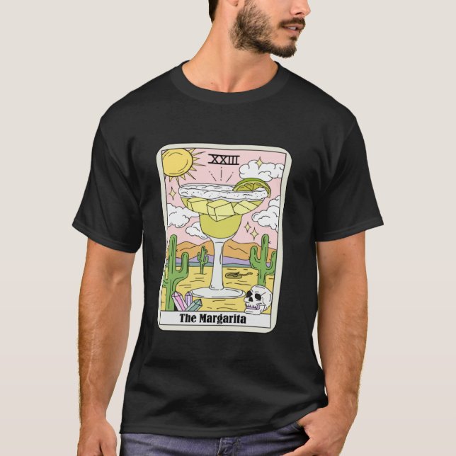 T-shirt La Margarita Tarot Card Cocktail d'alcool Boire (Devant)