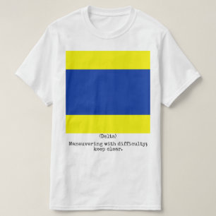 T-shirt La marine marque la chemise (delta), homme