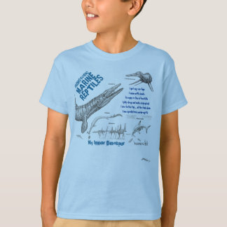 T-shirt La marine mon dinosaure intérieur badine la