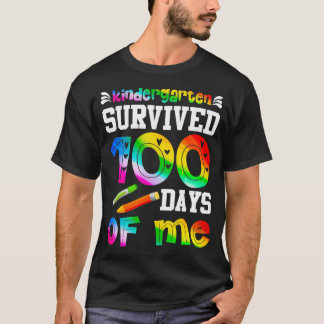 T-shirt La maternelle a survécu 100 jours de moi100 jours 