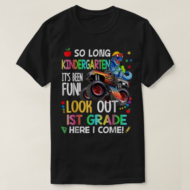 T-shirt La maternelle est longue, regardez la 1ère année i (Design devant)
