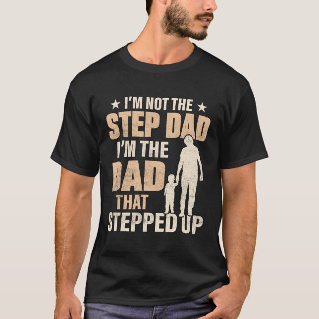 T-shirt La Meilleure Étape Papa Dans Le Monde Est Bonus Pa (Devant)