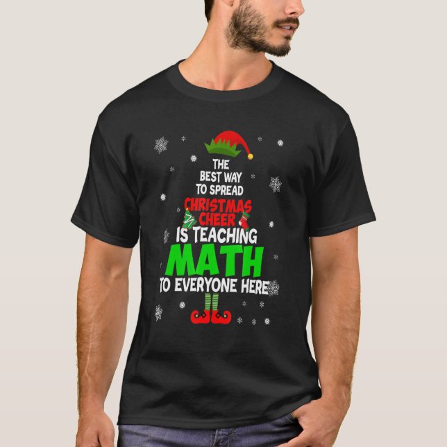 T-shirt La Meilleure Façon De Diffuser La Fête De Noël Est (Devant)