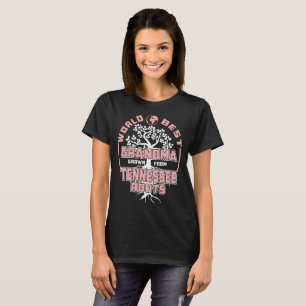 T-shirt La meilleure grand-maman du monde développée du