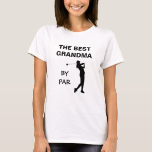 T-shirt La Meilleure Grand-mère Par Golf Nana Golfeuse Pun
