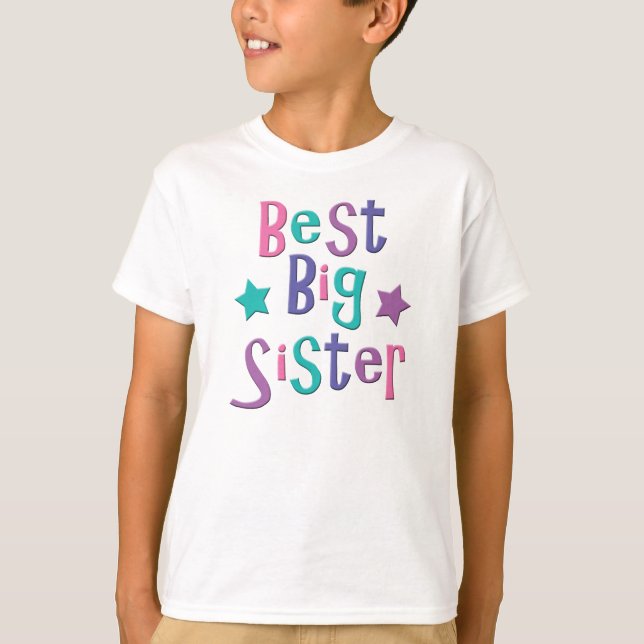 T-shirt La meilleure grande soeur (Devant)