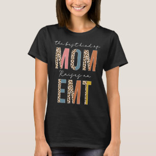 T-shirt La Meilleure Maman Lève Une Infirmière Emt Leopard