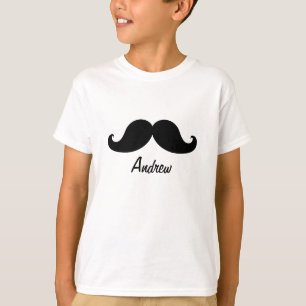 T-SHIRT LA MEILLEURE MOUSTACHE NOIRE PERSONNALISÉE