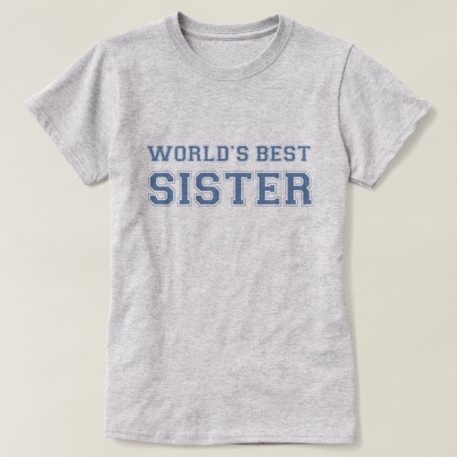 T-shirt La meilleure soeur du monde (Design devant)