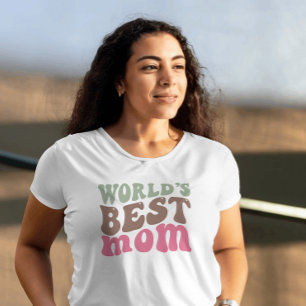 T-shirt La meilleure typographie maman du monde mignonne t