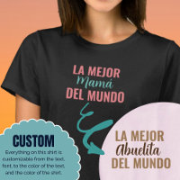 La Mejor Del Mundo Idée Cadeau De Chemise Personna