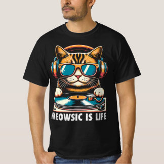 T-shirt La Meowsic Est La Vie