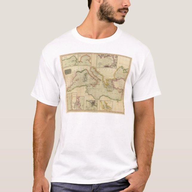 T-shirt La mer Méditerranée 6 (Devant)