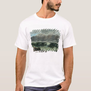 T-shirt La mer orageuse ou, la vague, 1870