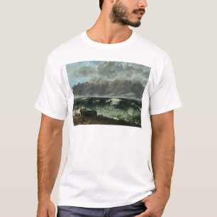 T-shirt La mer orageuse ou, la vague, 1870