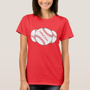 T-shirt La mère du softball