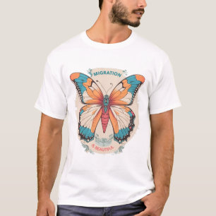 T-shirt La migration est un beau monarque