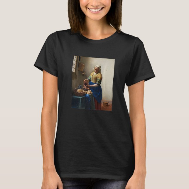 T-shirt La Milkmaid De Vermeer (Devant)