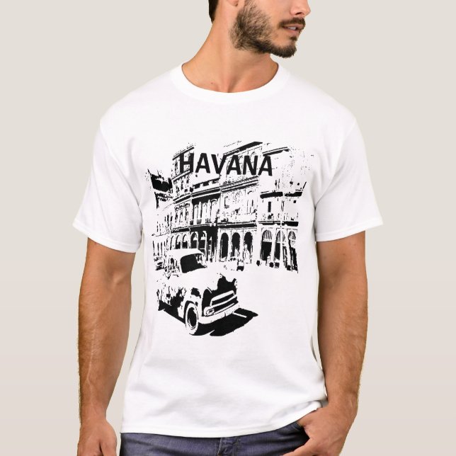 T-shirt La mode masculine de la rue à Cuba (Devant)