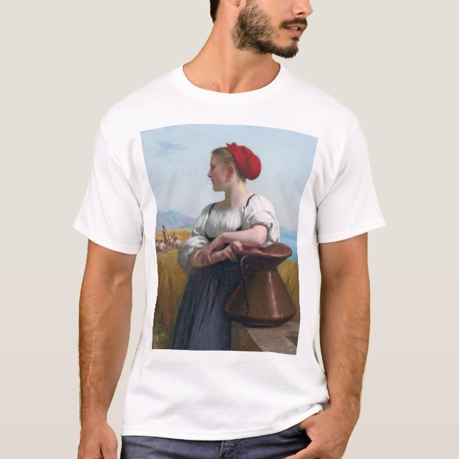 T-shirt La moissonneuse, Bouguereau (Devant)