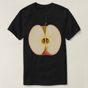 T-shirt La moitié de la pomme rouge