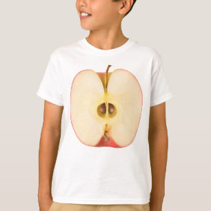 T-shirt La moitié de la pomme rouge