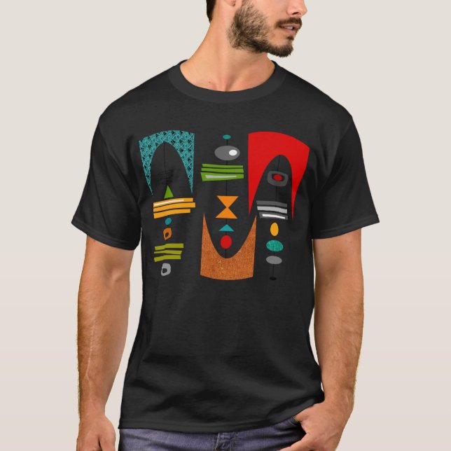 T-shirt La moitié du siècle Tiki moderne Tok (Devant)