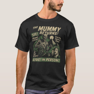 T-shirt La momie revient poster film Halloween Vintage