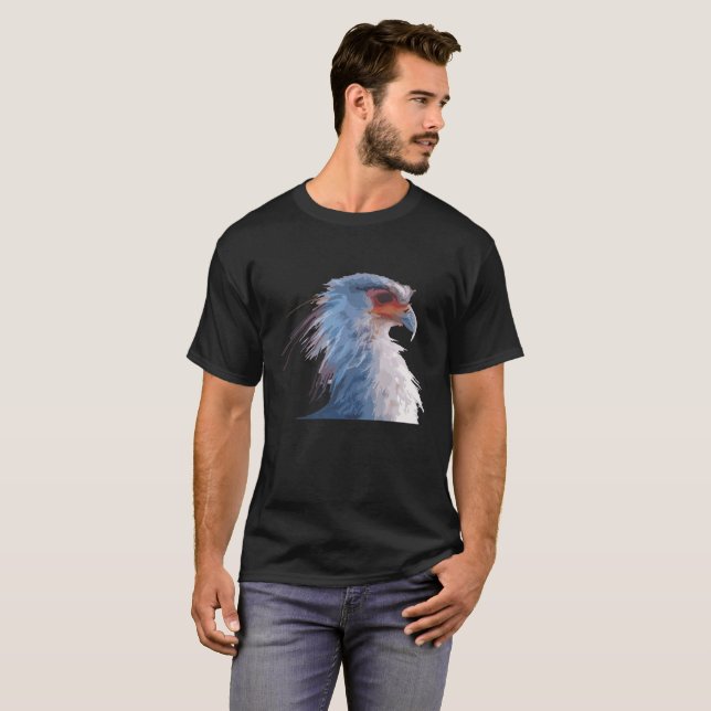 T-shirt La Monde - secrétaire oiseau (Devant entier)