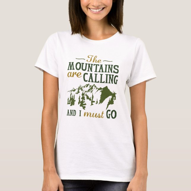 T-shirt La Montagne Appelle (Devant)