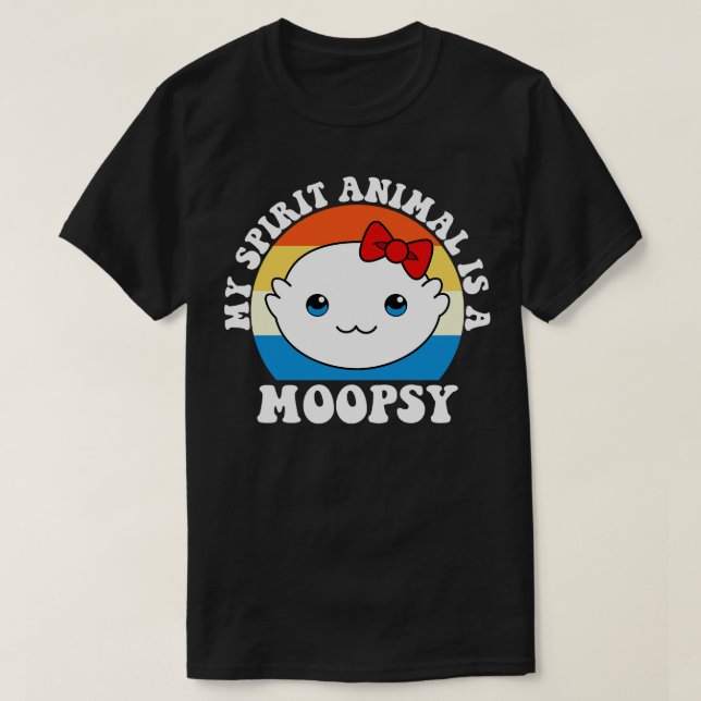 T-shirt La Moopsie est mon esprit animal (Design devant)