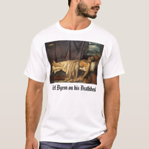 T-shirt La mort de seigneur Byron, seigneur Byron sur son