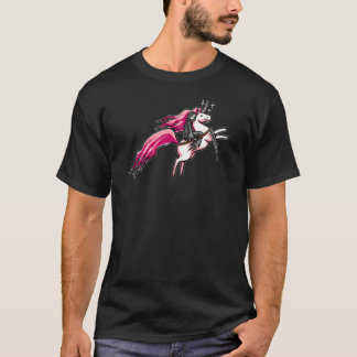 T-shirt La mort est un paon rose