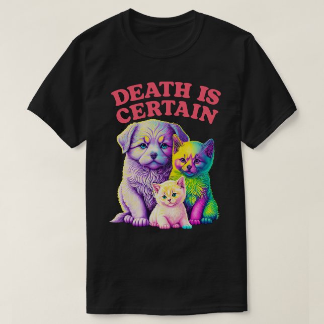 T-shirt La Mort Est Une Certaine Conception Existentialist (Design devant)