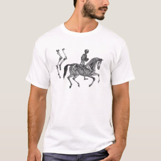 T-shirt La mort par le petit galop - cheval squelettique