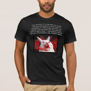 T-shirt La mort vous attend avec de grandes, pointues