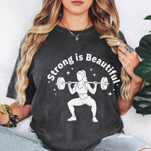 T-shirt La musculation est belle Graphique de squat d'halt