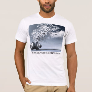 T-shirt la musique de records mondiaux de voyou est