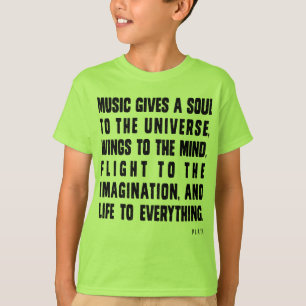 T-shirt La musique donne une âme à l'univers