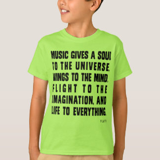 T-shirt La musique donne une âme à l'univers