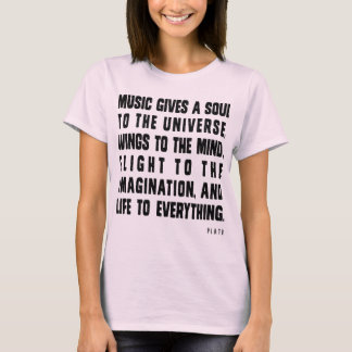 T-shirt La Musique Donne Une Âme À L'Univers
