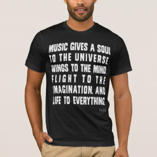 T-shirt La musique donne une âme à l'univers