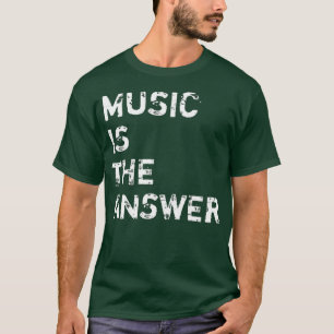 T-shirt La musique est la réponse DJ Premium