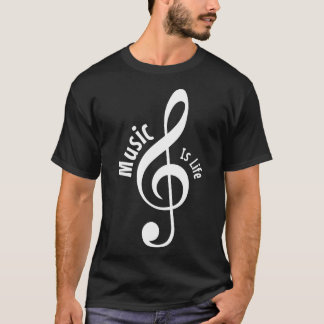 T-shirt La musique est la vie